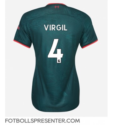 Liverpool Virgil van Dijk #4 Tredje Matchtröja Dam 2022-23 Kortärmad